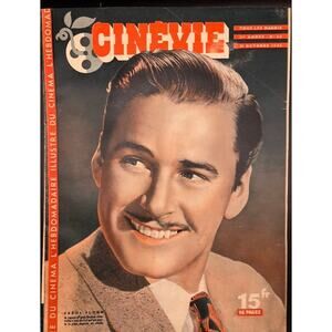 RARE 1946 French Errol Flynn Magazine Cinevie Robin Hood, Don Juan Prince Pauper